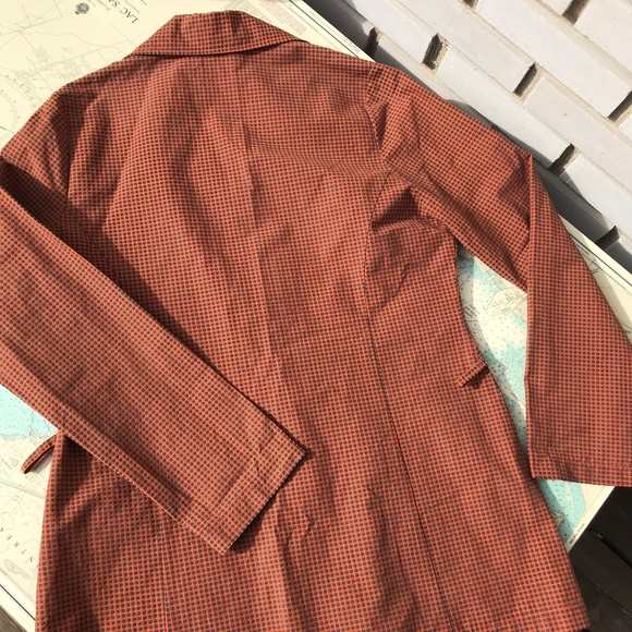 Y2K Groggy Orange and Grey Patterned Jacket - Picture 7 of 7